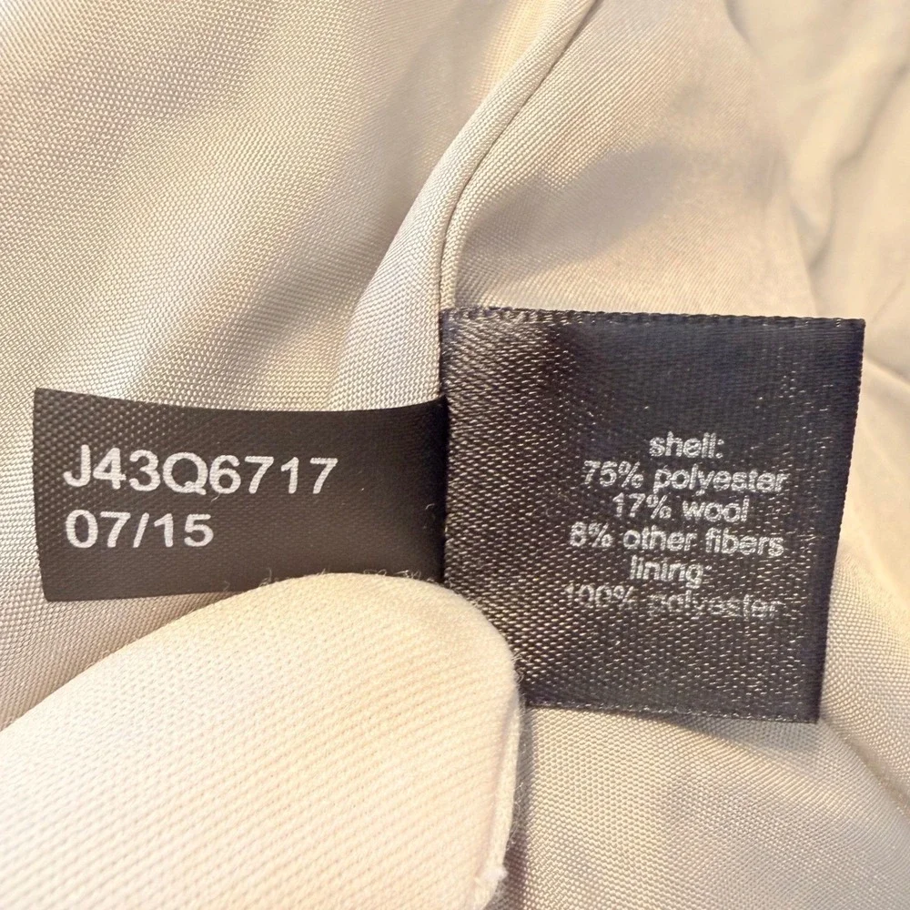 The Limited Blazer S Gray Tweed Peplum Career Wool Blend Academia‎ Preppy 92-01